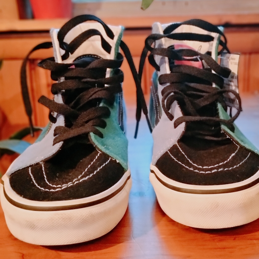 Vans Size 8.5 multicolor high top sneakers